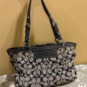 Coach Purse - Black and Gray